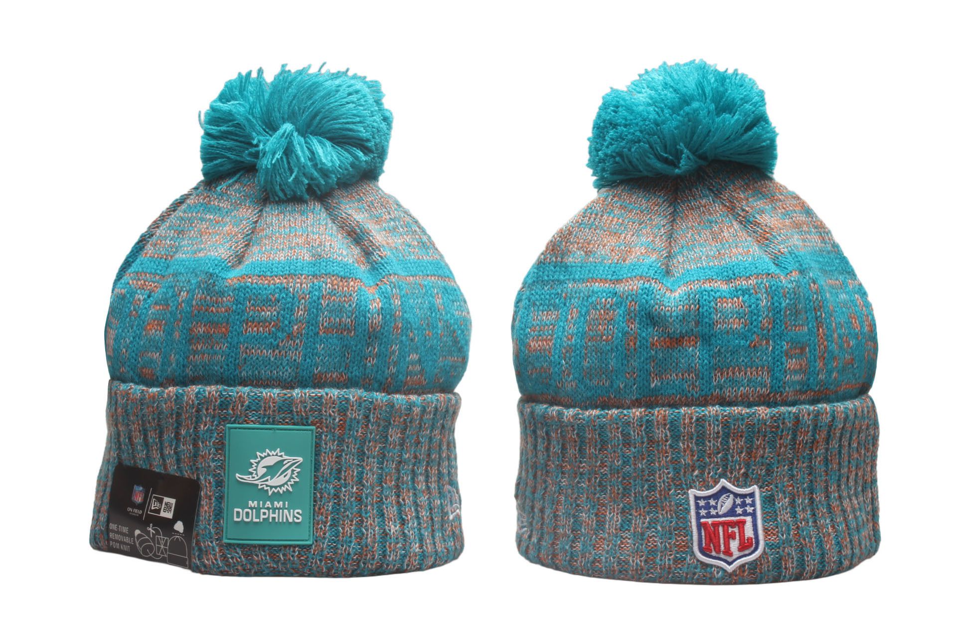 2025 NFL Miami Dolphins Hat beanie style 01->->Sports Caps